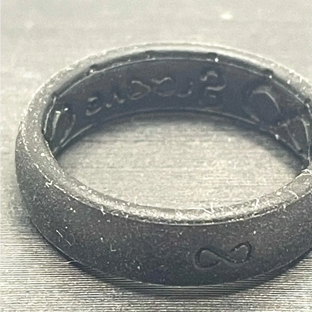 Groove Life Black Silicone Oklahoma State Ring. Size 7